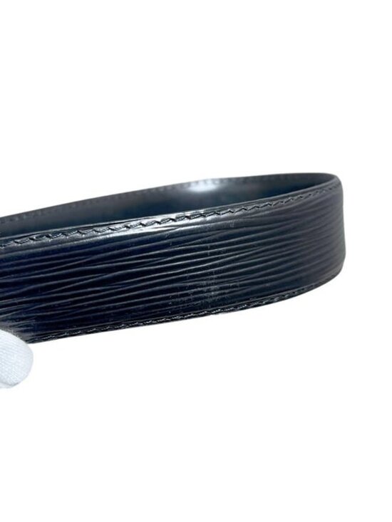 Louis Vuitton Belt Ceinture Classic Black Noir Epi Waist 88 cm 30 main image 7